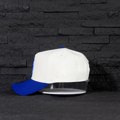 Los Angeles Dodgers Crema y Viscera Azul 9FORTY A-Frame Snapback