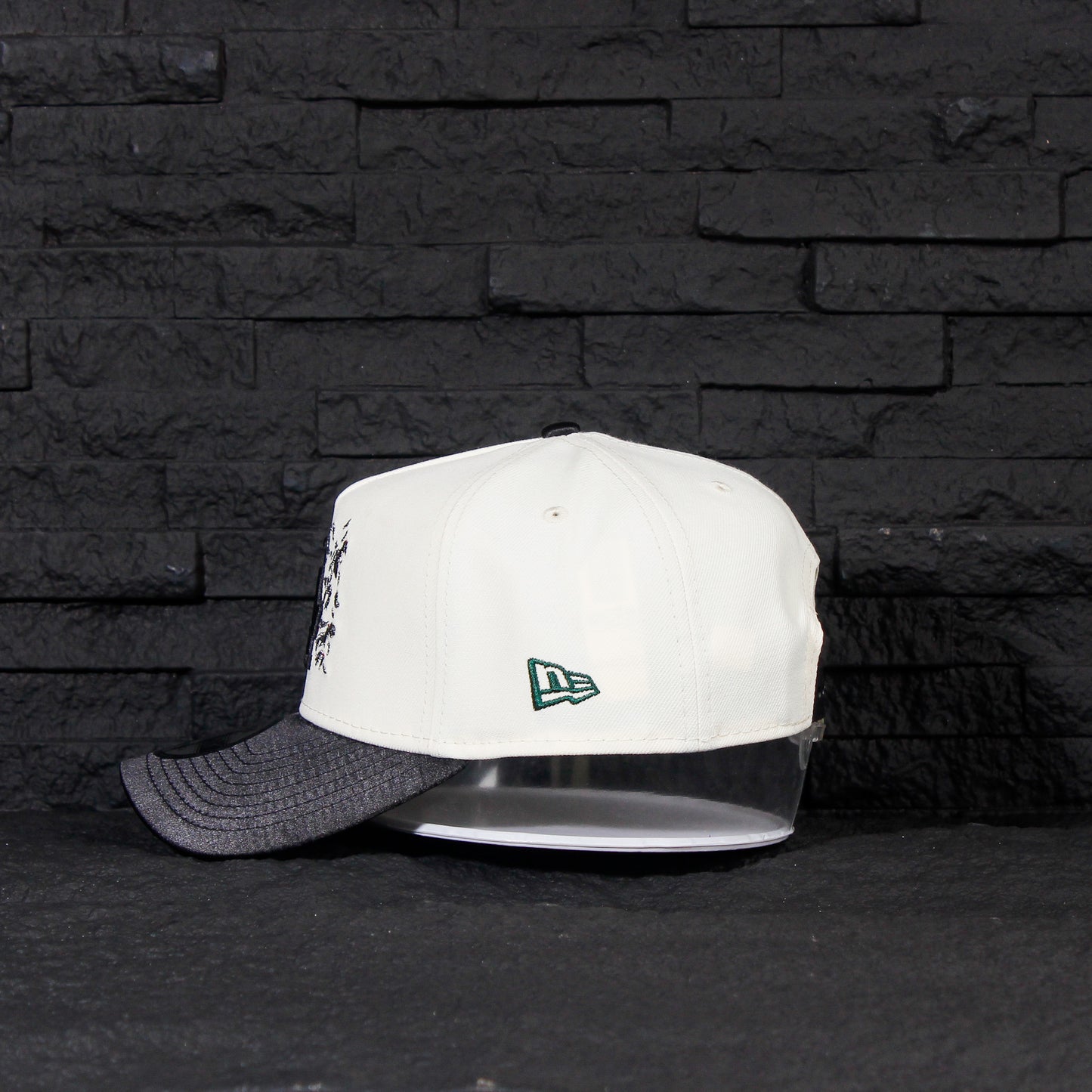 Los Angeles Dodgers Crema y Viscera Negra de Satin 9FORTY A-Frame Snapback