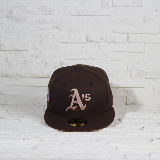 Oakland Athletic's Cafe y Viscera Durazno 59FIFTY Fitted
