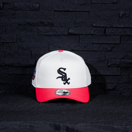 Chicago White Sox Crema y Viscera Fuscia 9FORTY A-Frame Snapback