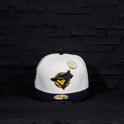 Toronto Blue Jays Crema y Viscera Azul Marino 59FIFTY Fitted