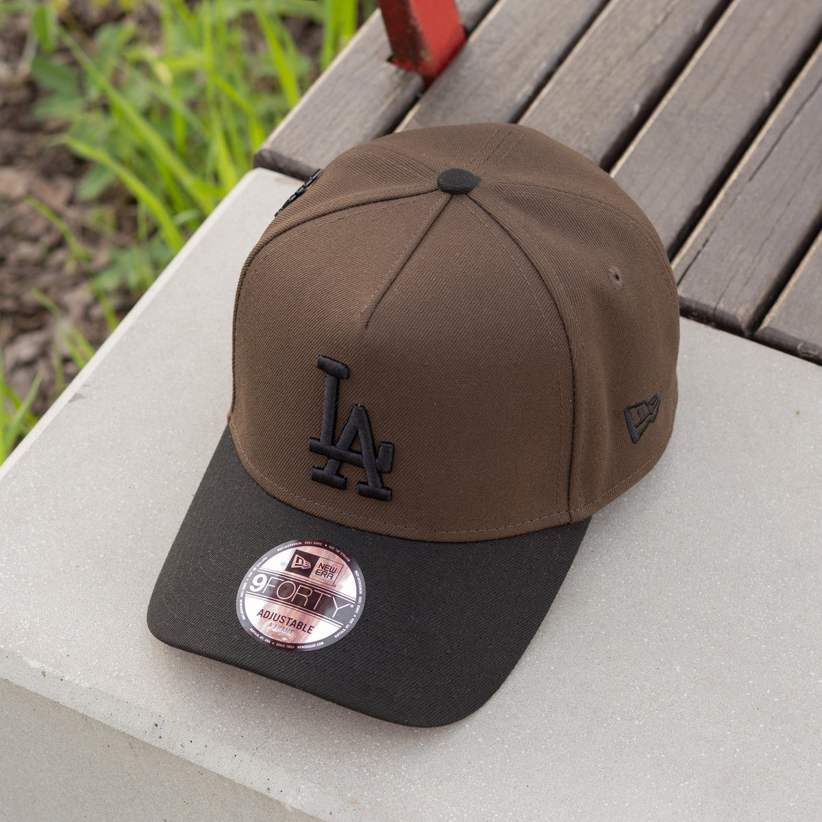 FAM Exclusive — Los Angeles Dodgers Walnut Black Two Tone 9FORTY A-Frame Snapback