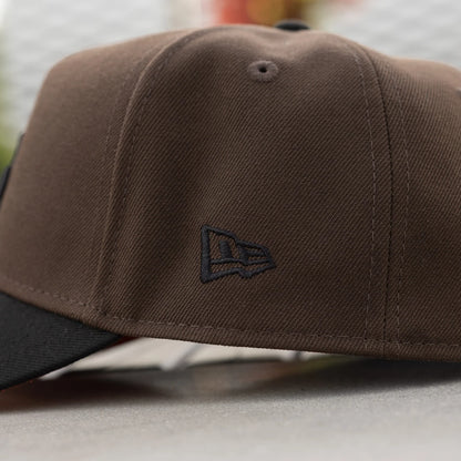 FAM Exclusive — Los Angeles Dodgers Walnut Black Two Tone 9FORTY A-Frame Snapback