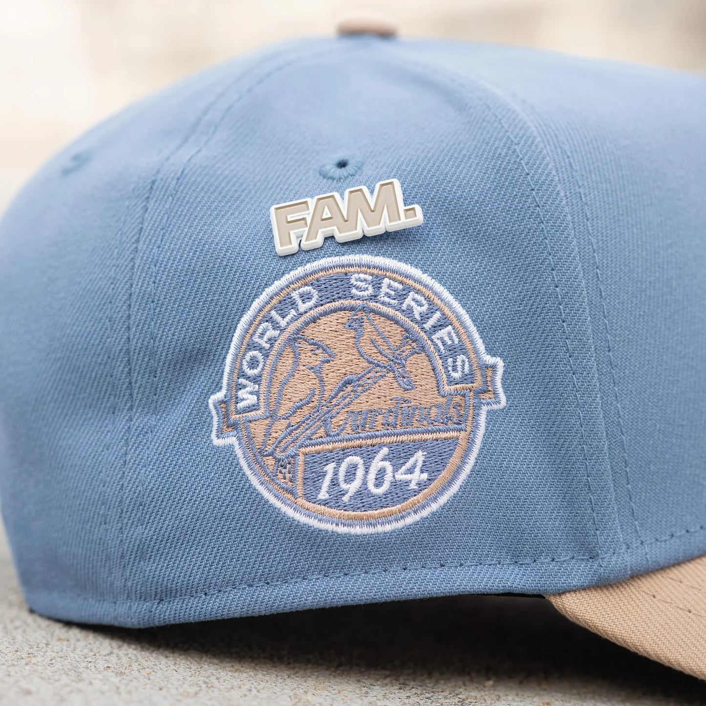 FAM Exclusive — St. Louis Cardinals MLB Faded Blue Camel 9FORTY A-Frame Snapback