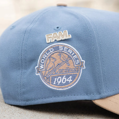 FAM Exclusive — St. Louis Cardinals MLB Faded Blue Camel 9FORTY A-Frame Snapback