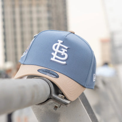 FAM Exclusive — St. Louis Cardinals MLB Faded Blue Camel 9FORTY A-Frame Snapback