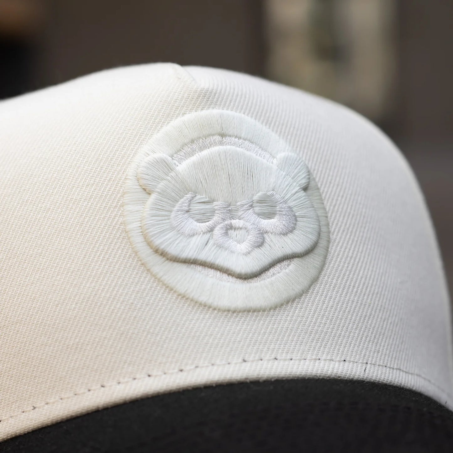 FAM Exclusive — Chicago Cubs Chrome White Black Two Tone 9FORTY A-Frame Snapback