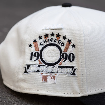 FAM Exclusive — Chicago Cubs Chrome White Black Two Tone 9FORTY A-Frame Snapback