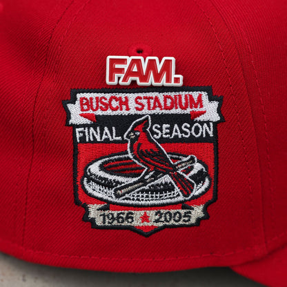 FAM Exclusive — St. Louis Cardinals Busch Stadium Scarlet 9FORTY A-Frame Snapback