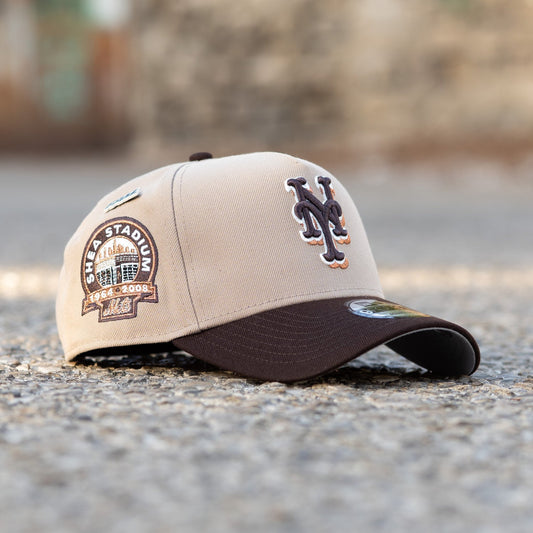FAM Exclusive — New York Mets Camel Wood Two Tone 9FORTY A-Frame Snapback