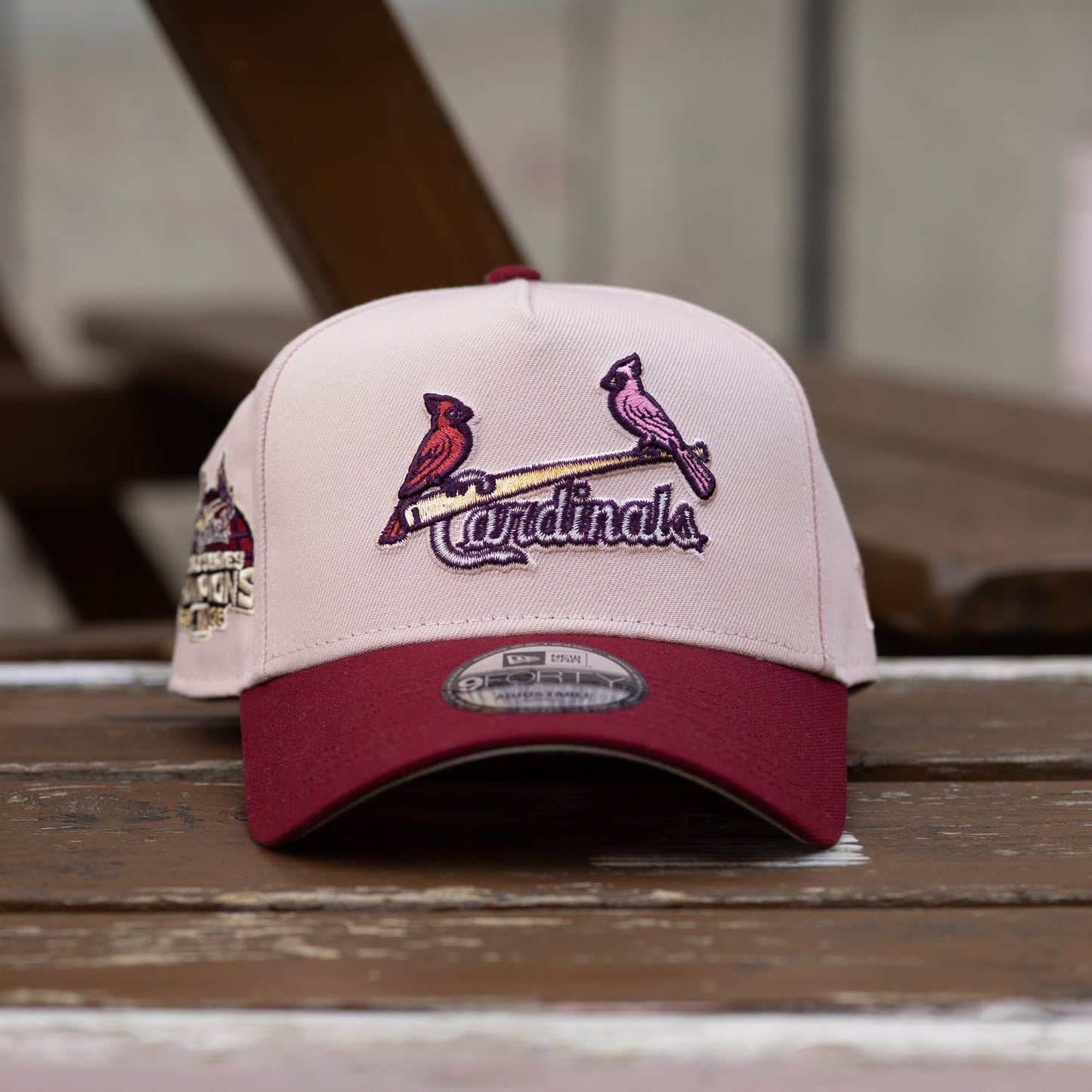 FAM Exclusive — Sant Louis Cardinals Pink Cardinal Two Tone 9FORTY A-Frame Snapback
