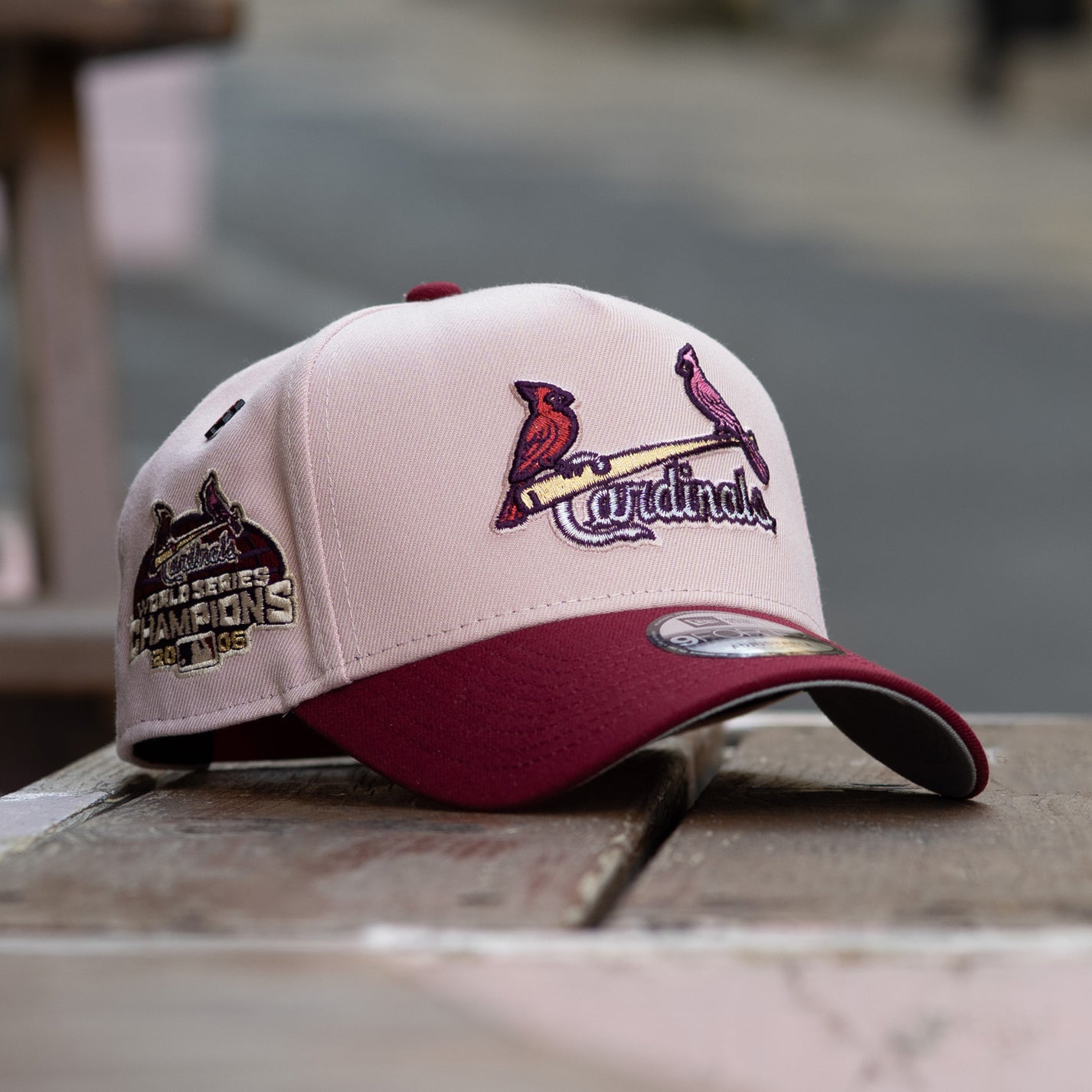 FAM Exclusive — Sant Louis Cardinals Pink Cardinal Two Tone 9FORTY A-Frame Snapback