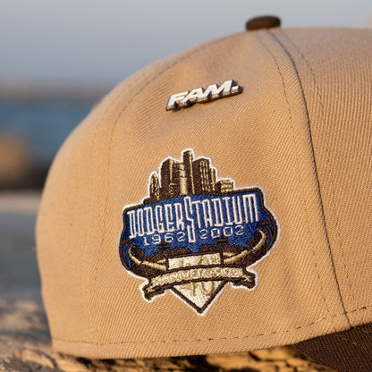 FAM Exclusive — Los Angeles Dodgers Camel Walnut Two Tone 9FORTY A-Frame Snapback
