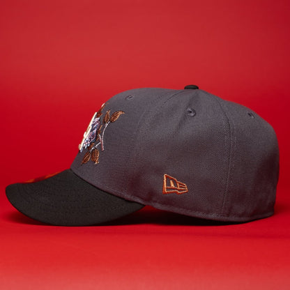 Los Angeles Dodgers Grey/Black with Icy Blue Rose 59FIFTY Fitted