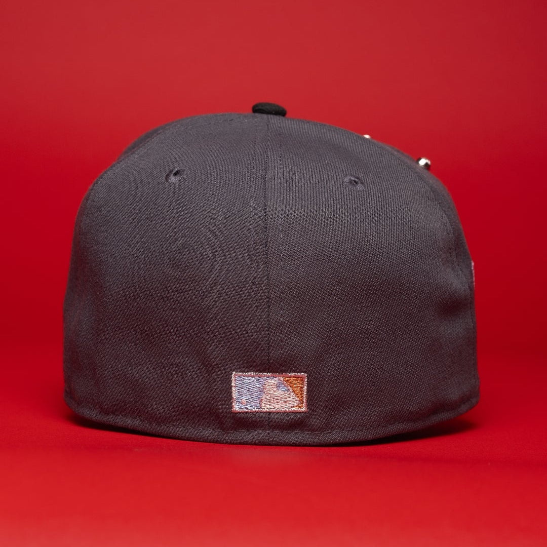Los Angeles Dodgers Grey/Black with Icy Blue Rose 59FIFTY Fitted