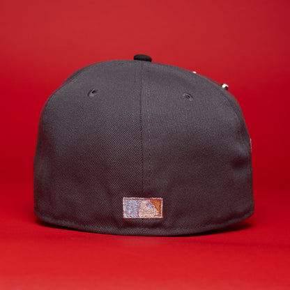 Los Angeles Dodgers Grey/Black with Icy Blue Rose 59FIFTY Fitted