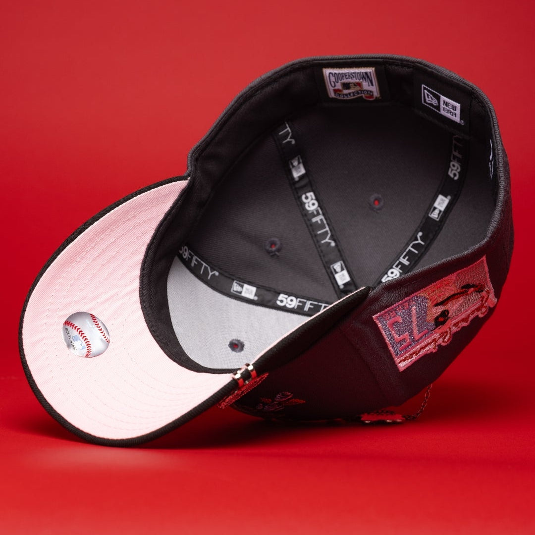 Los Angeles Dodgers Grey/Black with Icy Blue Rose 59FIFTY Fitted
