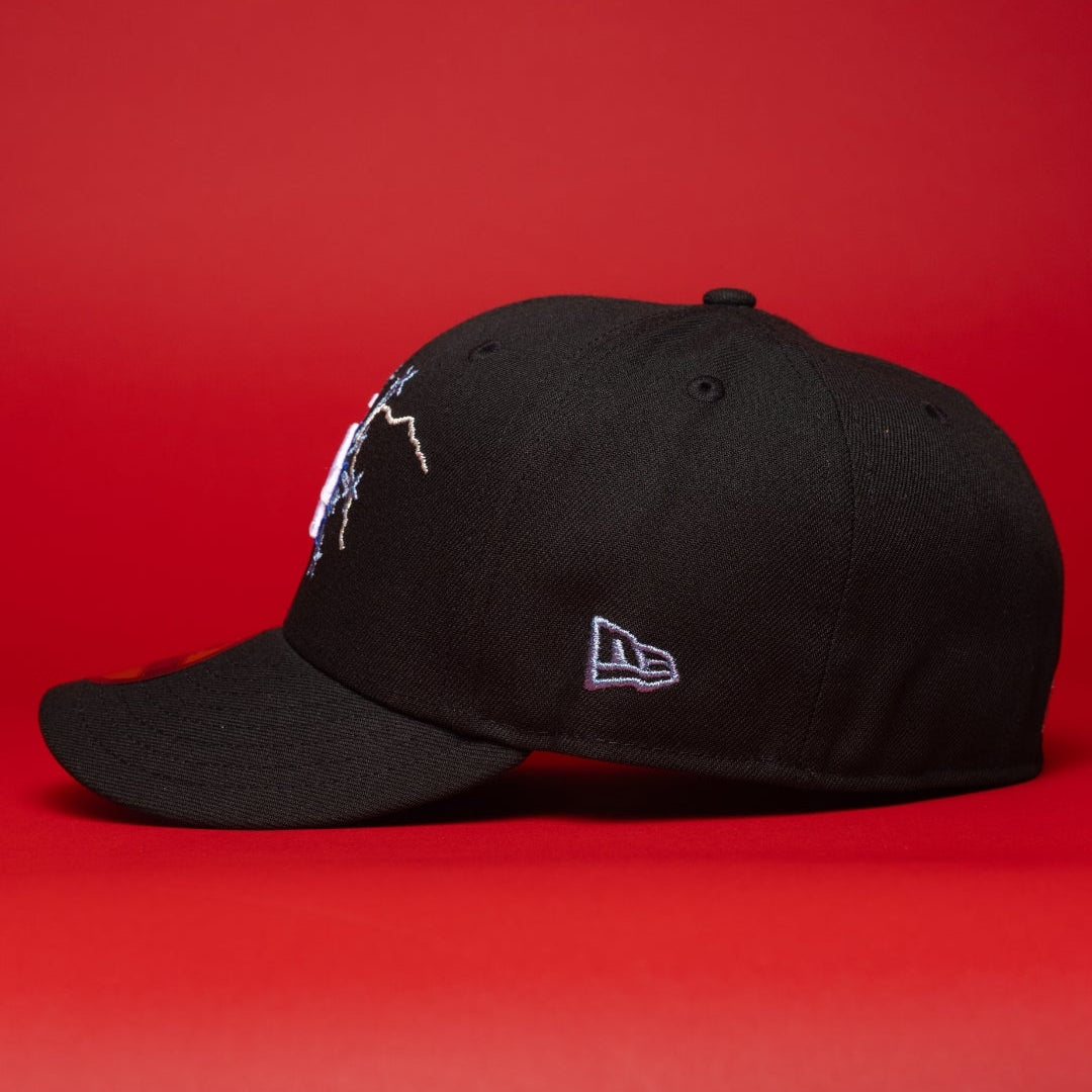 Los Angeles Dodgers Black with Embroidery Thunder 59FIFTY Fitted