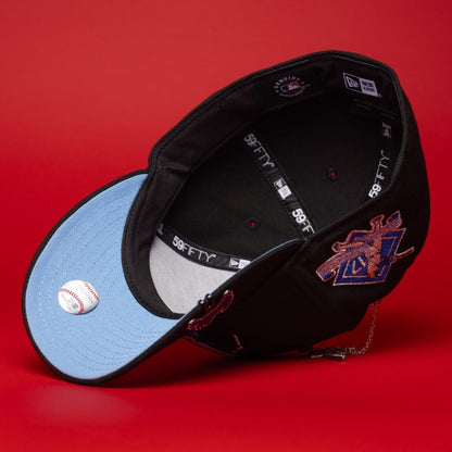 Los Angeles Dodgers Black with Embroidery Thunder 59FIFTY Fitted