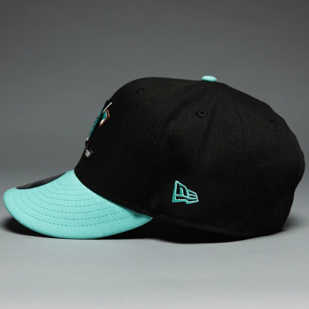 Anaheim Ducks Black/Teal 9FIFTY Snapback