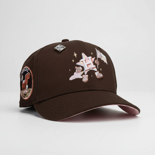 Houston Astros Apollo 11 Brown Cartoon 59FIFTY Fitted