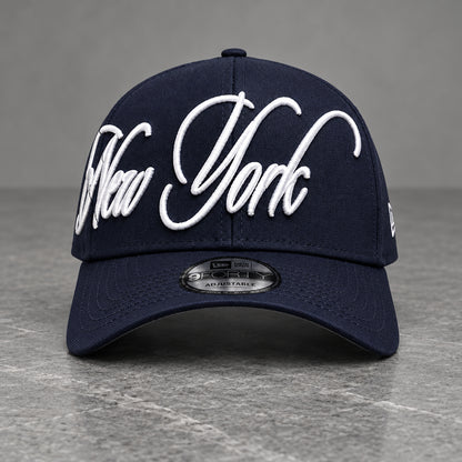 New York Yankees City Script 9FORTY A-Frame Snapback