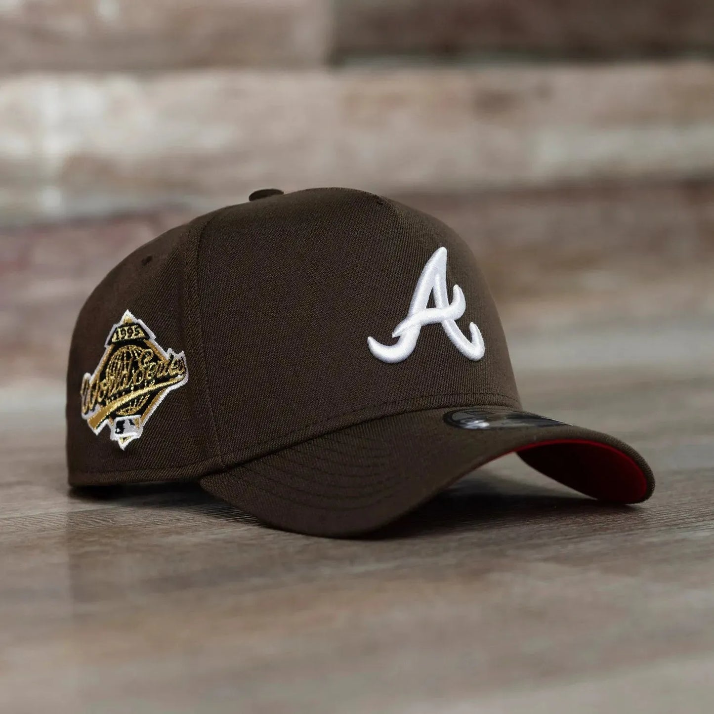 FAM Exclusive ― Atlanta Braves Walnut Scarlet UV 9FORTY A-Frame Snapback