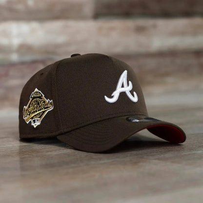 FAM Exclusive ― Atlanta Braves Walnut Scarlet UV 9FORTY A-Frame Snapback