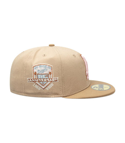 Los Angeles Dodgers Camel Khaki Pink 59FIFTY Fitted