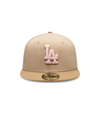 Los Angeles Dodgers Camel Khaki Pink 59FIFTY Fitted