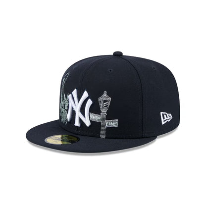 New York Yankees State Stitch 59FIFTY Fitted