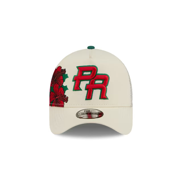 Puerto Rico World Classic Embroidery 9FORTY A-Frame Trucker