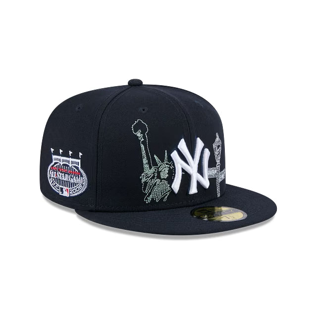 New York Yankees State Stitch 59FIFTY Fitted