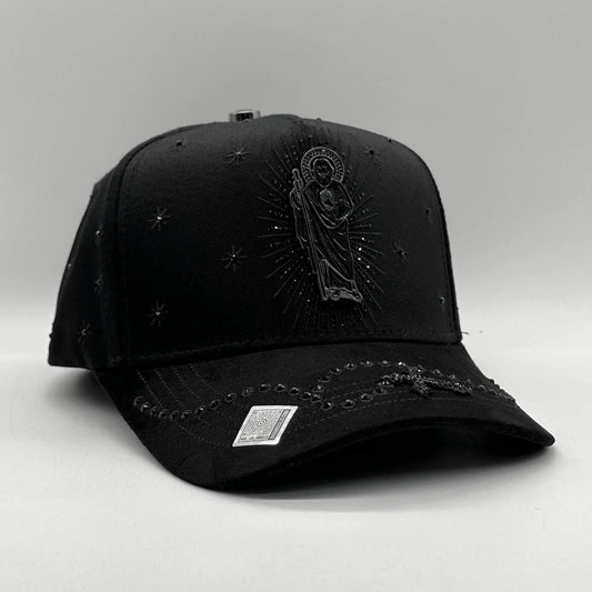 San Judas Crystal Total Black