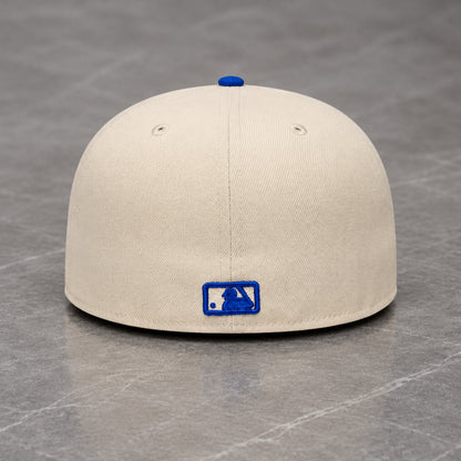 New York Yankees League Essential Cream Blue 59FIFTY Fitted