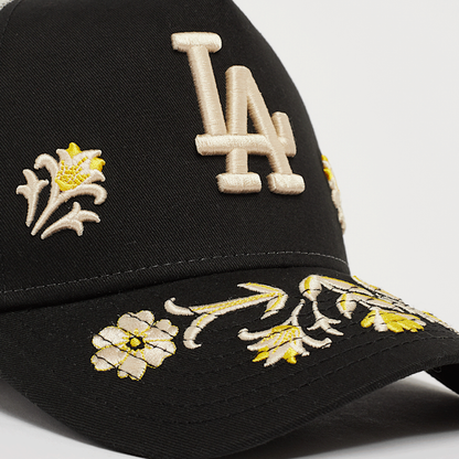 Los Angeles Dodgers Floral Icon Trucker A-Frame Snapback