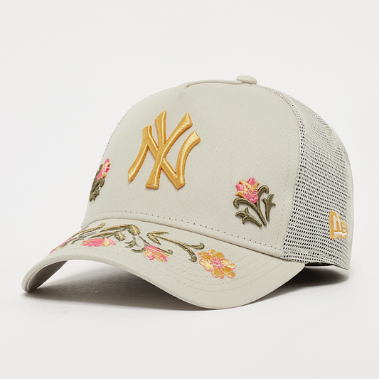 New York Yankees Floral Icon Trucker A-Frame Snapback