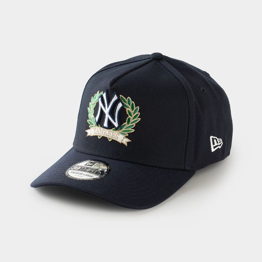 New York Yankees Navy Wreath 39THIRTY A-Frame Fitted
