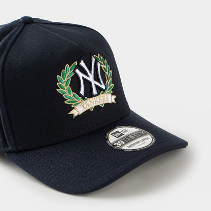 New York Yankees Navy Wreath 39THIRTY A-Frame Fitted