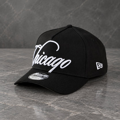 Chicago White Sox Script 9FORTY A-Frame Snapback