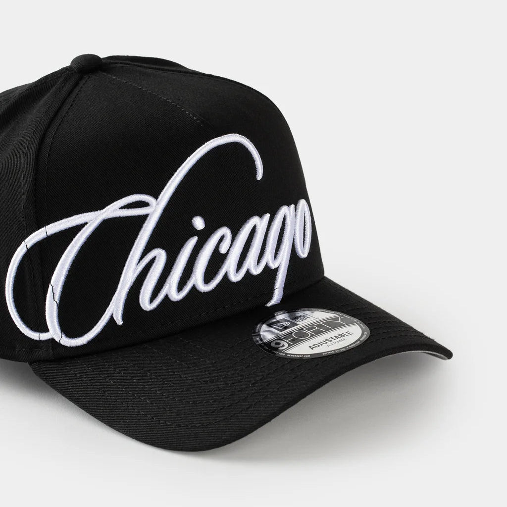 Chicago White Sox Script 9FORTY A-Frame Snapback