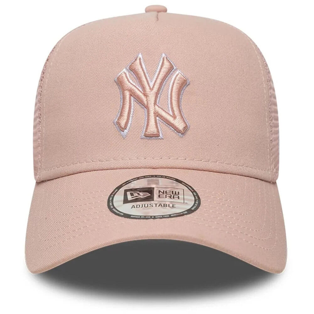 New York Yankees Outline Pastel Pink 9FORTY E-Frame Trucker