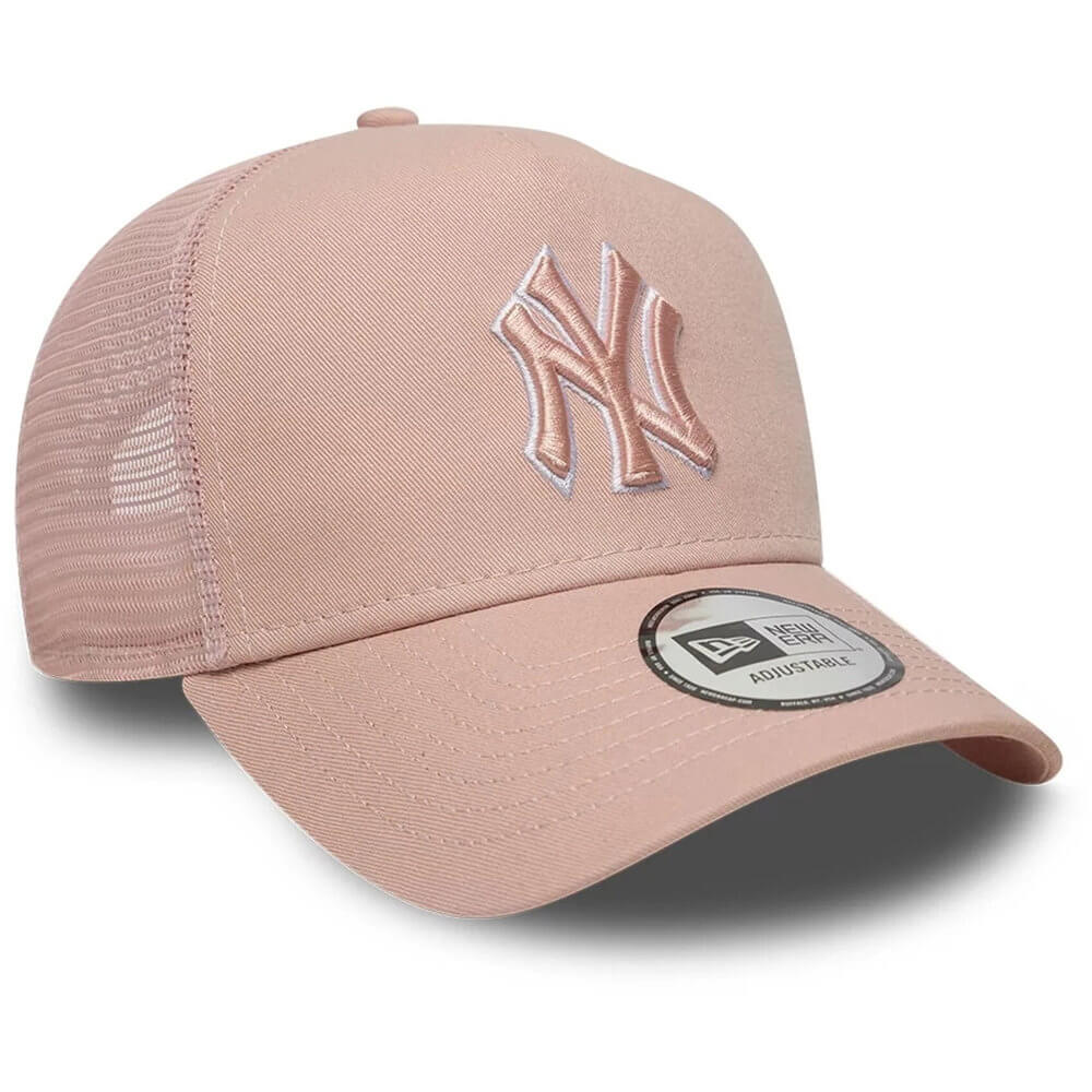 New York Yankees Outline Pastel Pink 9FORTY E-Frame Trucker
