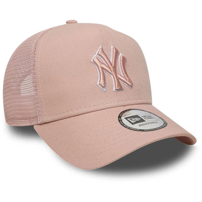 New York Yankees Outline Pastel Pink 9FORTY E-Frame Trucker