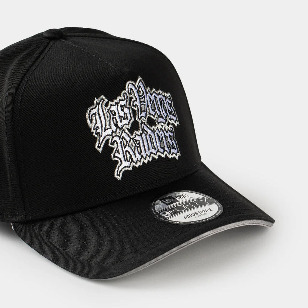Las Vegas Raiders Team Gothic 9FORTY A-Frame Snapback