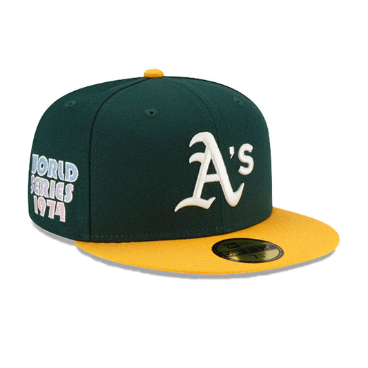 Oakland Athletics Verde/Amarillo 59FIFTY Fitted