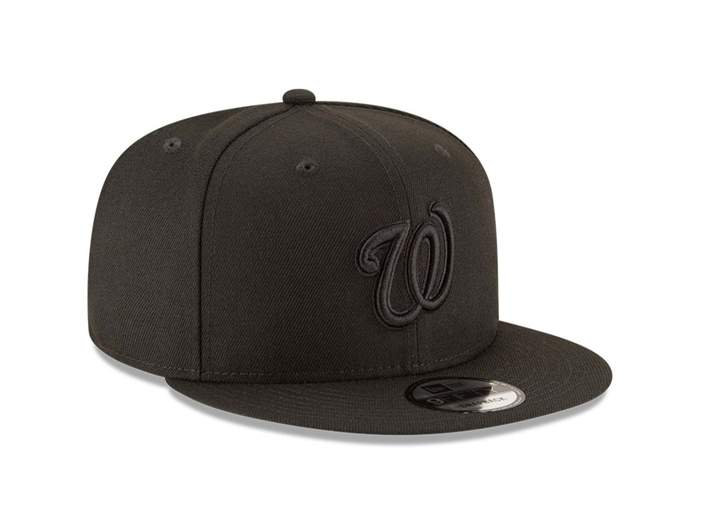 Washington Nationals Negro/Negro 9FIFTY Snapback
