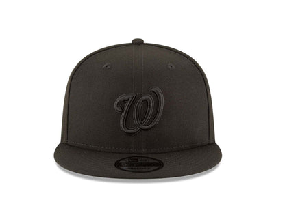Washington Nationals Negro/Negro 9FIFTY Snapback