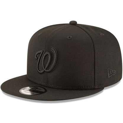 Washington Nationals Negro/Negro 9FIFTY Snapback